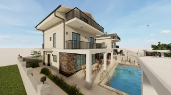 Havuzlu Lüks Tasarım Göcek Modern Villa